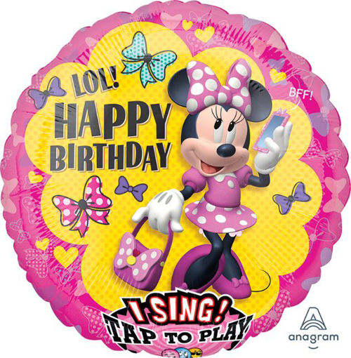 Picture of MINNIE MOUSE SINGING BALLOON - 28 INCH